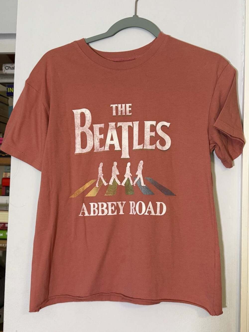 The Beatles Abbey Road Graphic T-Shirt Rusty Orange Size S